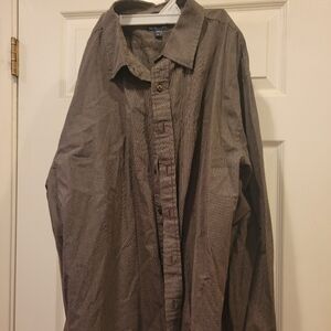 Men's Brown Checkered Jacket Size XXL